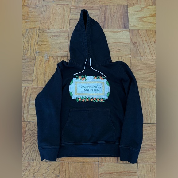Casablanca x Browns 50 logo print tennis club hoodie size large